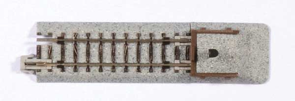 KAT20047, Kato USA - Straight Roadbed Bumper Track Section - Unitrack - N scale