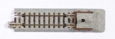 KAT20047, Kato USA - Straight Roadbed Bumper Track Section - Unitrack - N scale