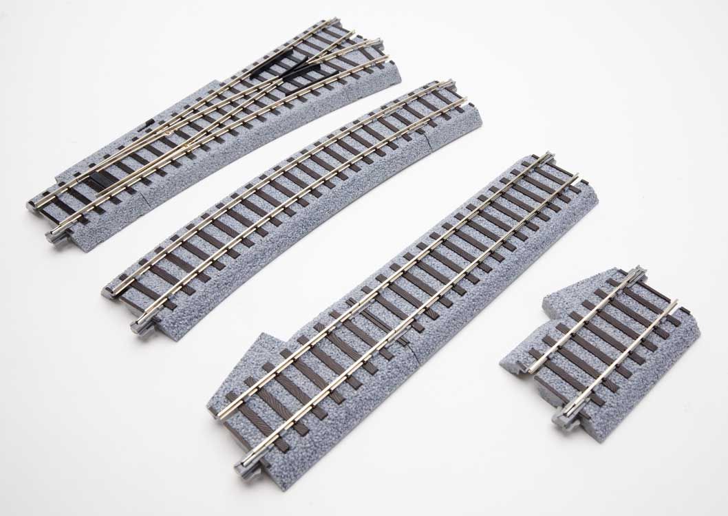 KAT2853, Kato USA - #4 Manual Turnout - Unitrack - HO scale