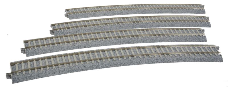 KAT2251, Kato USA - Superelevated Curve Track w/Concrete Ties - Unitrack - HO scale