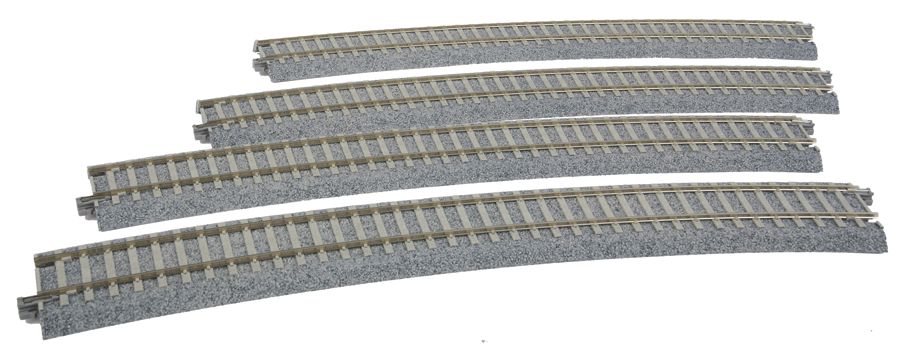 KAT2242, Kato USA - Superelevated Easement Curve Track w/Concrete Ties - Unitrack - HO scale