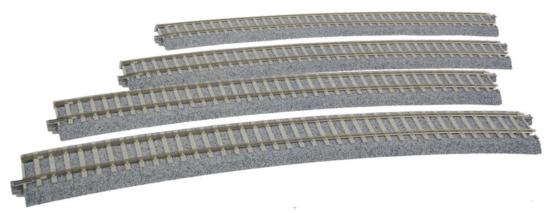 KAT2242, Kato USA - Superelevated Easement Curve Track w/Concrete Ties - Unitrack - HO scale