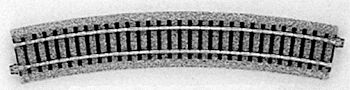 KAT2220, Kato USA - Curved Track 22.5-Degree Radius pkg(4) - Unitrack - HO scale