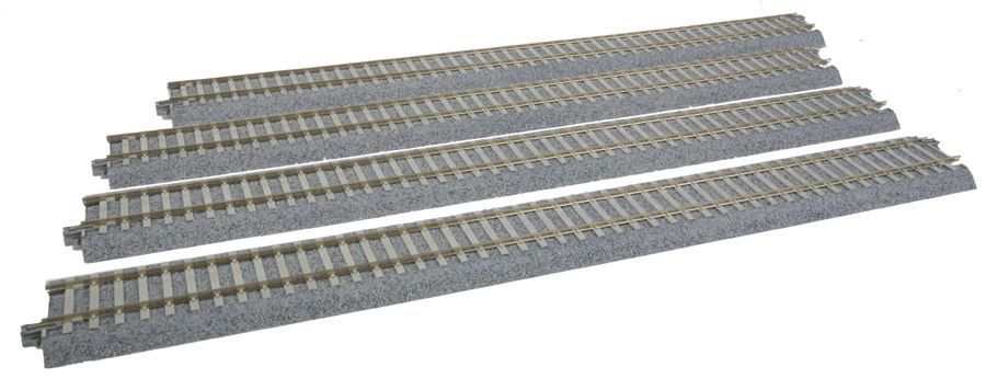 KAT2181, Kato USA - Straight Track w/Concrete Ties - Unitrack - HO scale