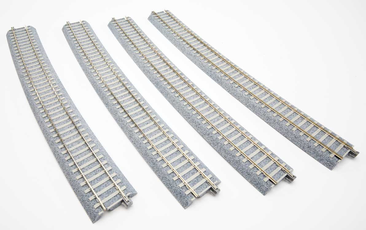 KAT2331, Kato USA - Code 83 Concrete Tie Large-Radius Curve Track - Unitrack - HO scale