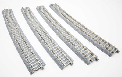 KAT2331, Kato USA - Code 83 Concrete Tie Large-Radius Curve Track - Unitrack - HO scale