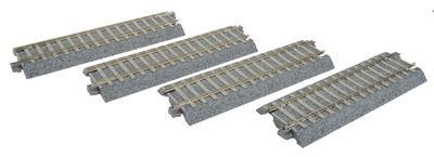 KAT2141, Kato USA - Straight Track w/Concrete Ties - Unitrack - HO scale