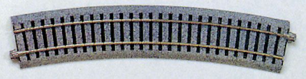 KAT2210, Kato USA - Curved Track 22.5-Degree Radius pkg(4) - Unitrack - HO scale