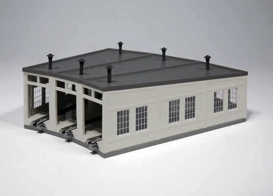 KAT23240, Kato USA - Three-Stall Concrete Roundhouse - N scale