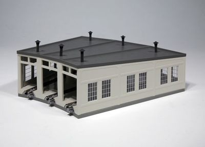 KAT23240, Kato USA - Three-Stall Concrete Roundhouse - N scale