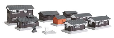 KAT23233, Kato USA - Wood Station Building Set Assembled - N scale