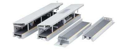 KAT23161, Kato USA - One-Sided Suburban Platform DX Set - N scale