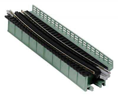 KAT20472, Kato USA - Single-Track Curved Deck-Girder Bridge, Code 80 Track - Assembled - Unitrack - N scale