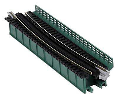 KAT20471, Kato USA - Single-Track Curved Deck-Girder Bridge, Code 80 Track - Assembled - Unitrack - N scale