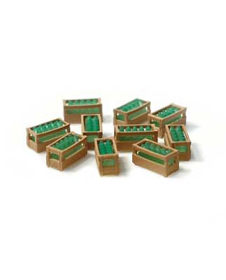 KAT85211049, Kato USA - Wooden Boxes with Green Bottles - N scale
