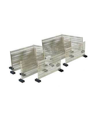 KAT8521277, Kato USA - Temporary Fences with Plastic Feet - N scale