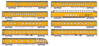 KAT1060891, Kato USA - Olympian Hiawatha 9-Car Passenger Set - Post-1955 Lighted - Ready to Run - N scale