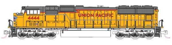 KAT1767618DCC, Kato USA - EMD SD70M with Flat Radiators - DCC - N scale