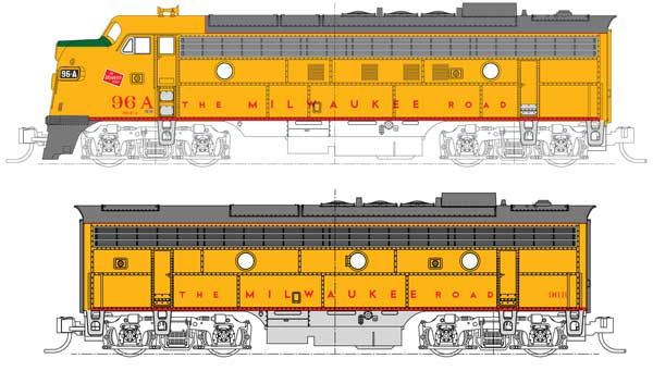 KAT1060432DCC, Kato USA - EMD FP7A-F7B Set - DCC - N scale