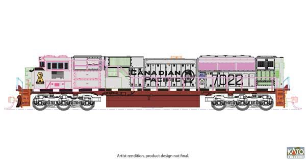 KAT1768543, Kato USA - EMD SD70ACU - Standard DC - N scale