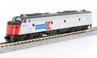 KAT1765347, Kato USA - EMD E8A w/Single Headlight &amp; Passenger Pilot - Standard DC - N scale