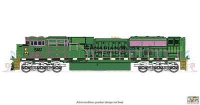 KAT1768541, Kato USA - EMD SD70ACU - Standard DC - N scale
