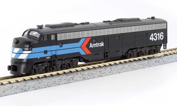 KAT1761971, Kato USA - EMD E8A w/Single Headlight &amp; Passenger Pilot - Standard DC - N scale