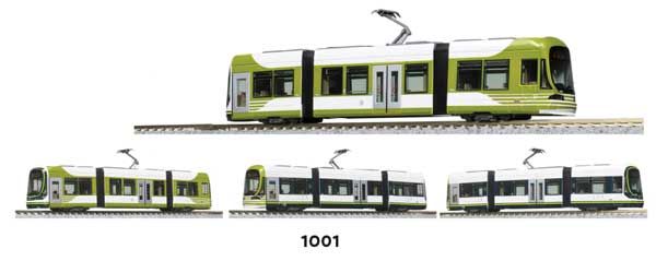 KAT148041, Kato USA - Hiroden Type 1000 Light Rail Vehicle - Standard DC - N scale