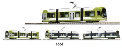 KAT148041, Kato USA - Hiroden Type 1000 Light Rail Vehicle - Standard DC - N scale