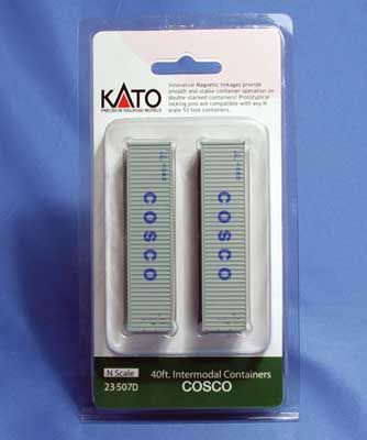 KAT23507D, Kato USA - 40&#39; Corrugated Container 2-Pack - N scale