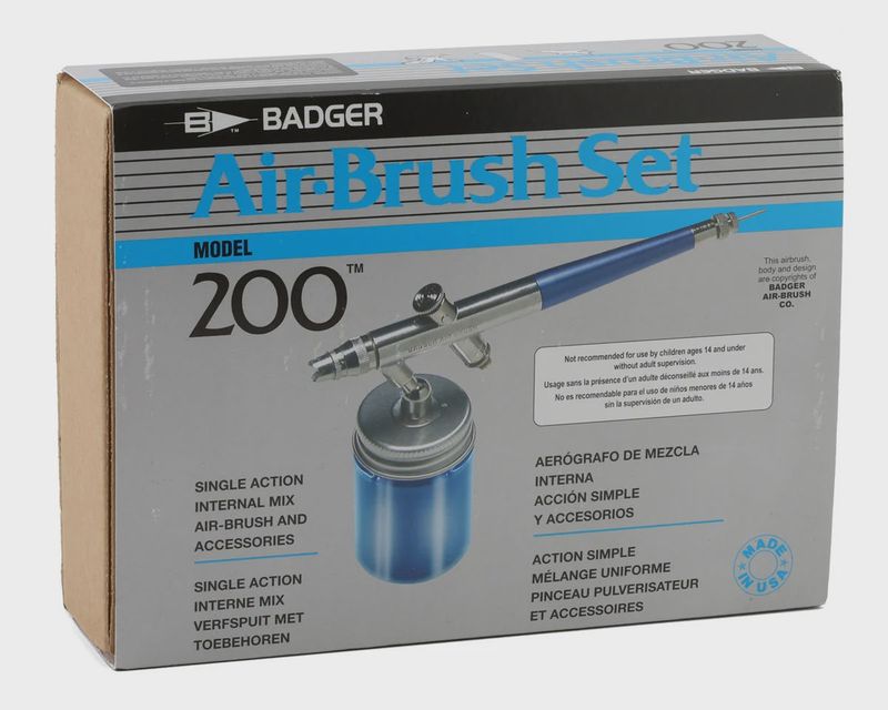 BAD2001, Badger Air-brush Co. 200 Airbrush Basic Set