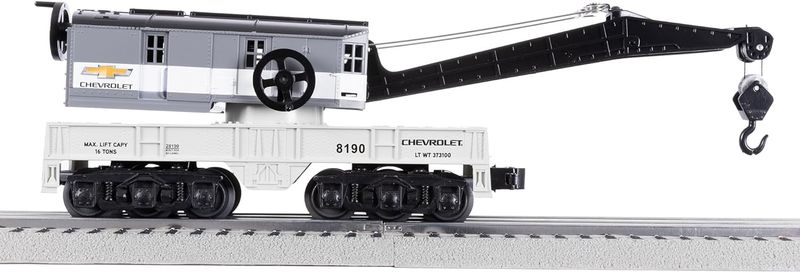 LNL2428190, Lionel Chevy O Gauge Model Train Crane Car
