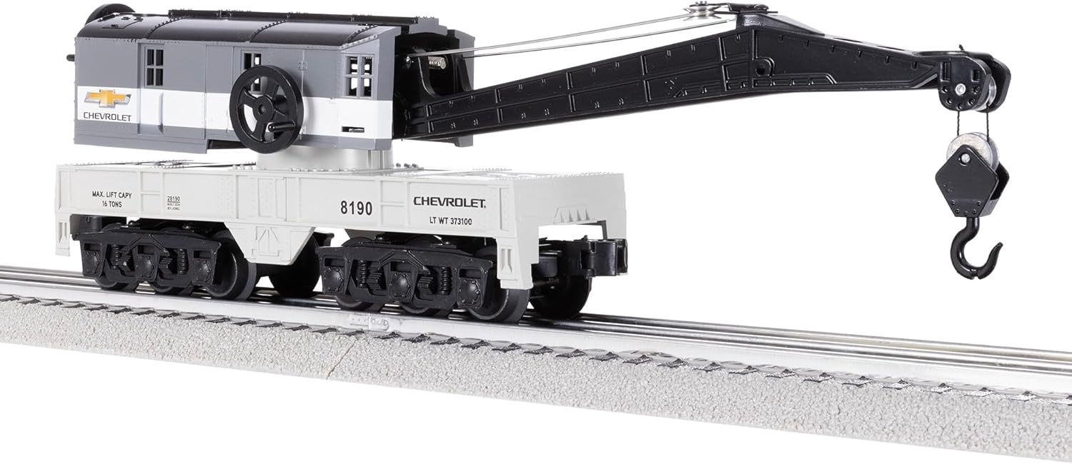 LNL2428190, Lionel Chevy O Gauge Model Train Crane Car