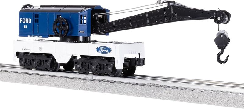 LNL2428200, Lionel Ford O Gauge Model Train Crane Car
