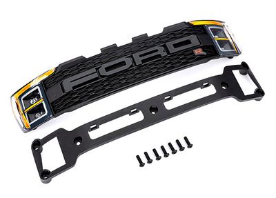 Traxxas Grille/ grille mount/ 3x10 BCS (7)ÔøΩ(fully assembled, includes installed headlight lenses and decals)ÔøΩ(fits #10111 body)