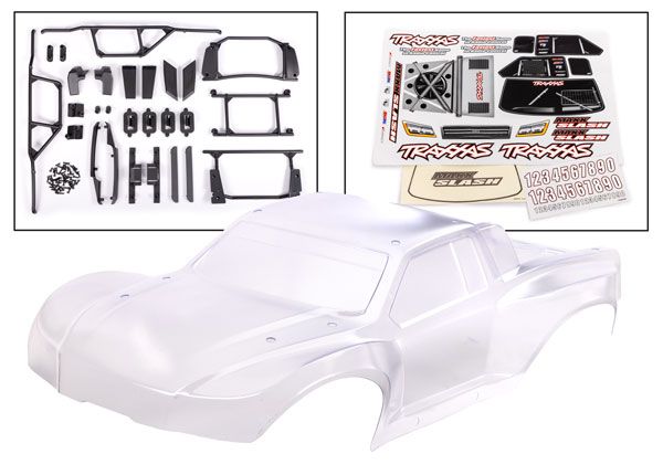 Traxxas Body, Maxx Slash, Color: Clear, Finish: Requires Painting