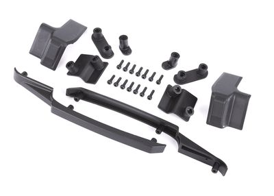Traxxas Body reinforcement set, black/ skid pads (roof)/ 3x10mm CS (14) (fits #10211 body)