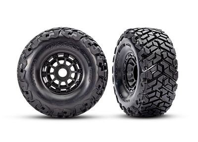 TRA10272, Traxxas Maxx Slash Pre-Mounted Belted Short Course Truck Tires (Black) w/17mm Hex
