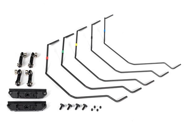 TRA10295, Traxxas Sway bar kit, Maxx Slash (front and rear) (includes front and rear sway bars and linkage)