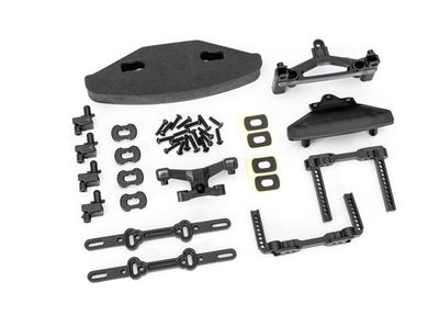 Traxxas Body mounts, front &amp; rear/ body mount posts/ body mount sliders