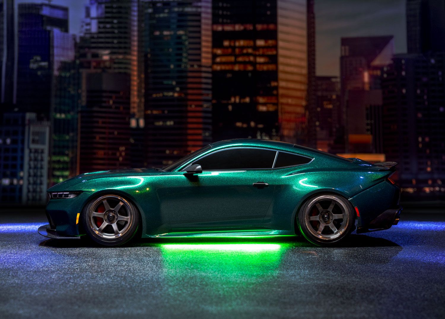 Traxxas LED light set, green, complete (underbody) (fits 4-Tec 2.0 or 4-Tec Drift)