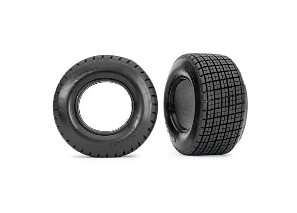 TRA10470X, Hoosier Dual-Profile Dirt Oval Tires &amp; Foam Inserts (2)