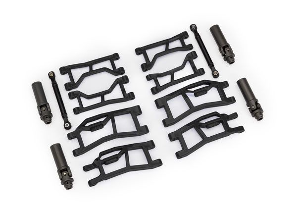 TRA10790, Traxxas Mini Maxx / Mini XRT HD WideMaxx Suspension Kit, Color: Black