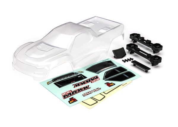 TRA10711, Traxxas Mini Maxx Replacement Body, Color: Clear