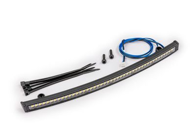 TRA10916, LED light bar, roof (curved, high-voltage) (44 white LEDs (single row), 180mm wide)
