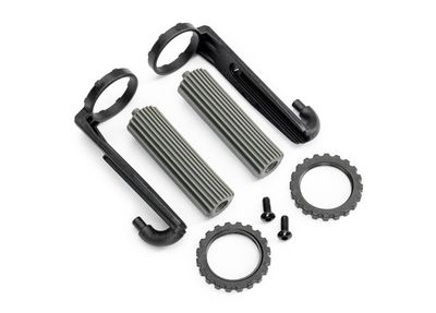 Traxxas Reservoirs, shocks, front (2)/ 3x8mm BCS (2)