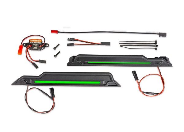 TRA10998-GRN, Traxxas Pro Scale Sand Car Green Underbody LED Light Kit