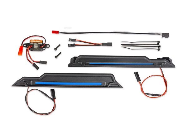 TRA10998-BLUE, Traxxas Pro Scale Sand Car Blue Underbody LED Light Kit