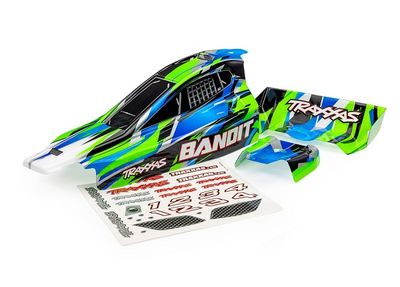 Traxxas Body, BanditÔøΩ (also fits BanditÔøΩ VXL), green/ wing (painted, decals applied)-1