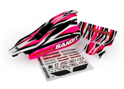 Traxxas Body, Bandit, pink (painted, decals applied)